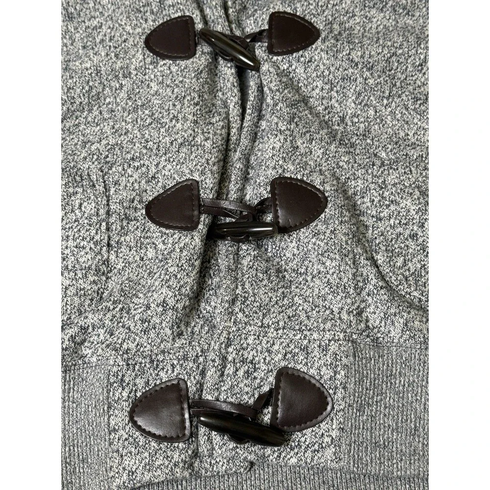 Tommy Hilfiger Shawl Collar Toggle Grey Cardigan Sweater Mens Small